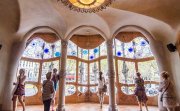 Entrada a la Casa Batllò sin colas Entrada a la Casa Batllò sin colas