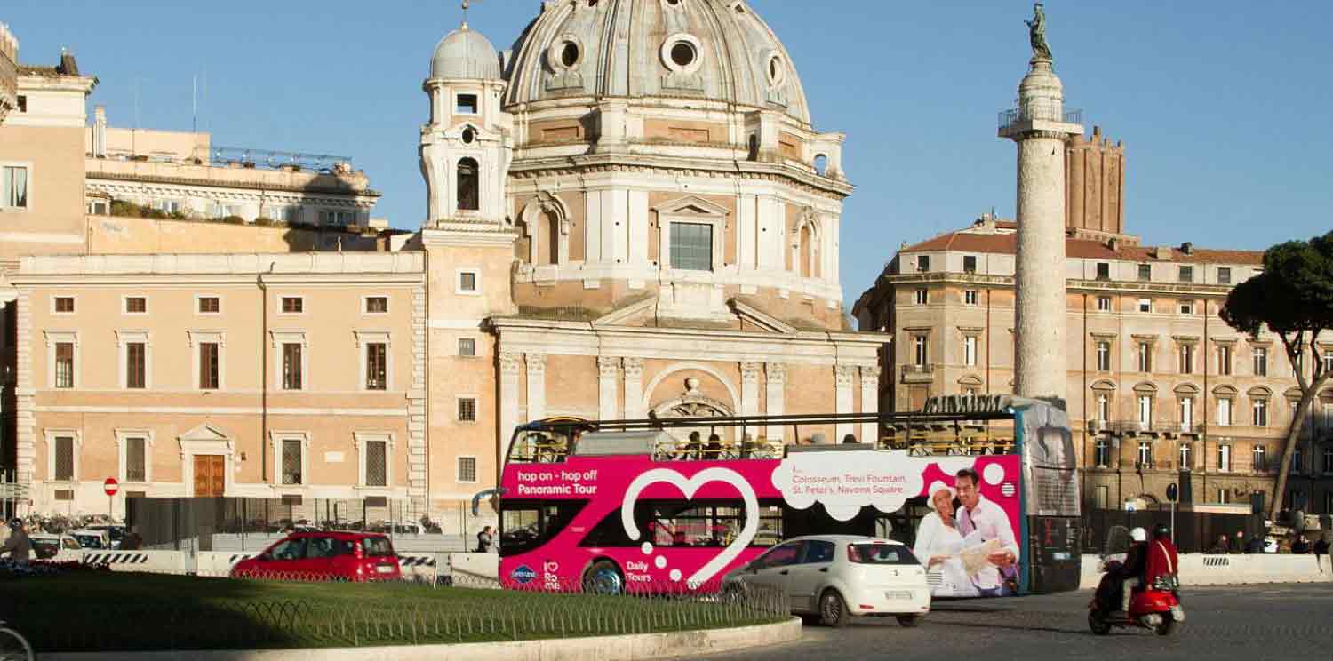 Rome City Tour Hop On Hop Off bus