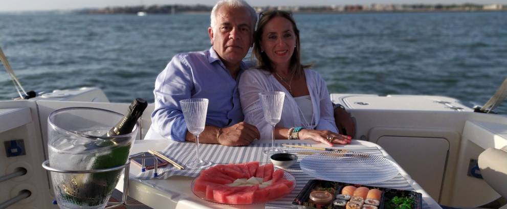 Paseo romántico en barco por Cádiz