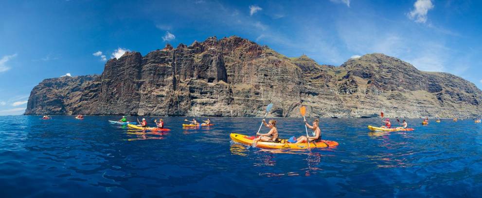 Kayak en los Gigantes de Tenerife